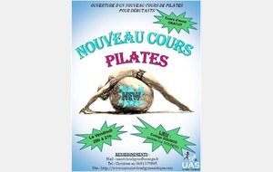 Ouverture d'un nouveau cours de pilates