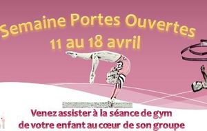  Semaine Portes ouvertes 11 au 18 Avril 2015