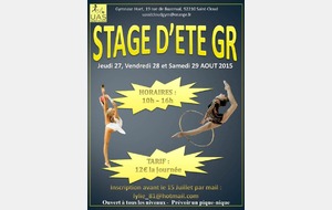 Le Stage de GR aura bien lieu les 27, 28 et 29 Aout