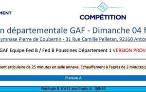 Compétition départementale Fédérale B