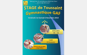 Stage GAF Toussaint