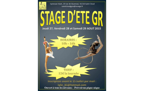 Le Stage de GR aura bien lieu les 27, 28 et 29 Aout