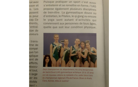 Notre Equipe BMC à l honneur dans le Saint Cloud Magazine