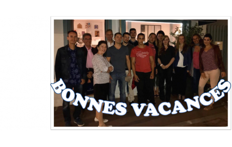 Toute l'équipe vous souhaite de bonnes vacances