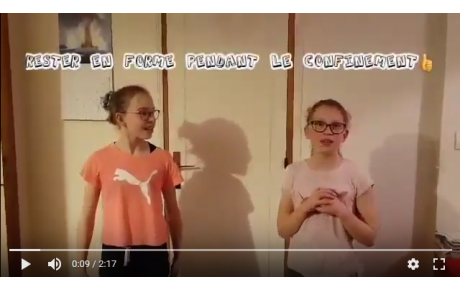 Nos Gymnastes vous proposent des exercices à la maison!