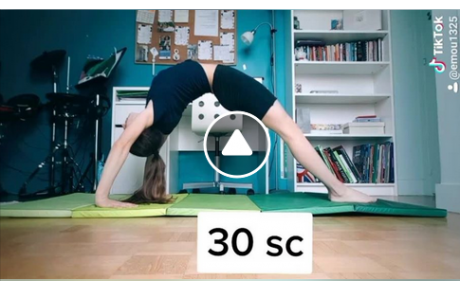 Nos Gymnastes vous proposent des exercices à la maison!