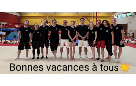 L'UAS Saint Cloud Gymnastique vous souhaite de Bonnes Vacances 